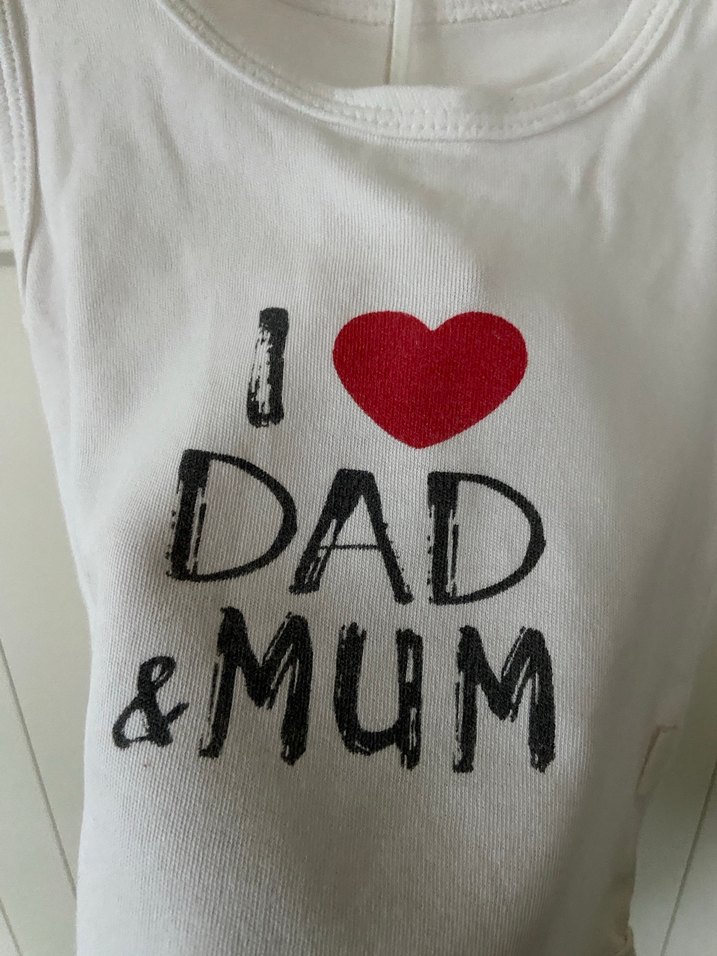 Beyaz Baskılı Askısız Bebek Body - Görsel 5