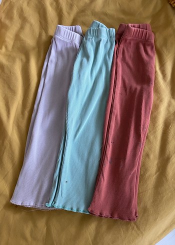 Kız Çocuk Pastel Renkli Pilili Pantolonlar - Görsel 3