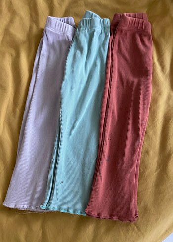 Kız Çocuk Pastel Renkli Pilili Pantolonlar - Görsel 2