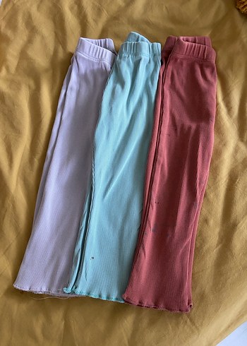 Kız Çocuk Pastel Renkli Pilili Pantolonlar - Görsel 4