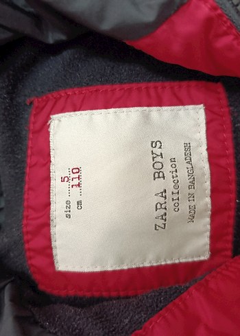 Bordo Kapüşonlu Erkek Çocuk Mont - Görsel 3