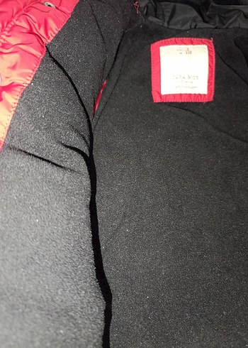 Bordo Kapüşonlu Erkek Çocuk Mont - Görsel 2