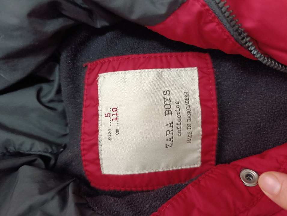 Bordo Kapüşonlu Erkek Çocuk Mont - Görsel 3