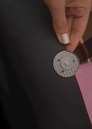 Kırmızı süet çanta - Görsel 4