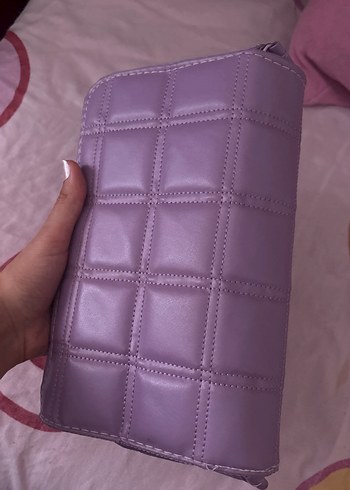 Lila Kadın Omuz Çantası Tokalı - Görsel 6