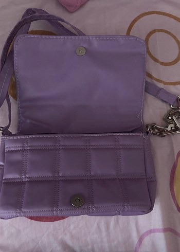 Lila Kadın Omuz Çantası Tokalı - Görsel 5
