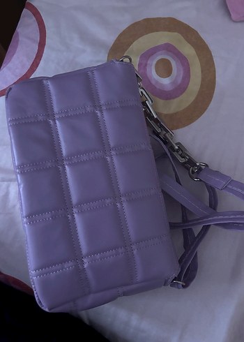 Lila Kadın Omuz Çantası Tokalı - Görsel 3