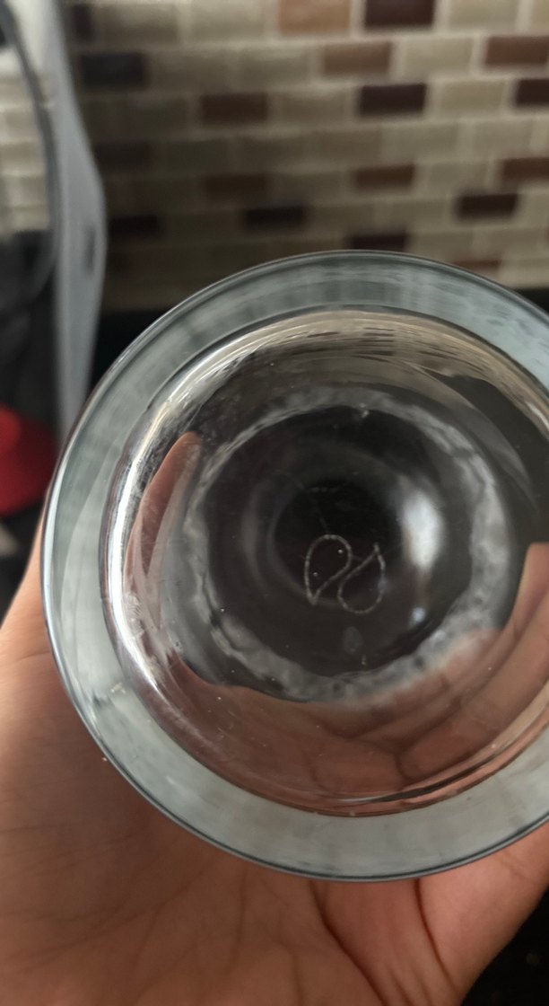 Beyaz Desenli Cam Karaf - Görsel 2