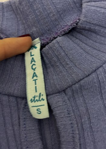 Lila Triko Kadın Uzun Kollu Kazak - Görsel 2