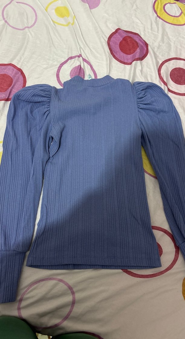 Lila Triko Kadın Uzun Kollu Kazak - Görsel 3