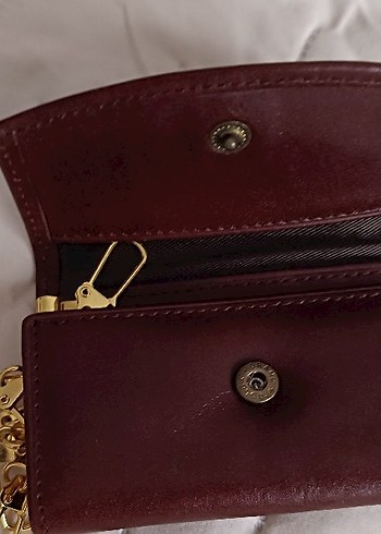 Kahverengi Deri Fermuarlı Kadın Cüzdanı - Görsel 3