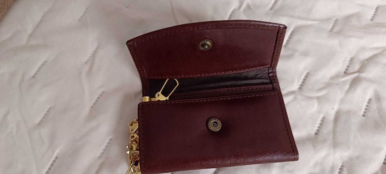 Kahverengi Deri Fermuarlı Kadın Cüzdanı - Görsel 3