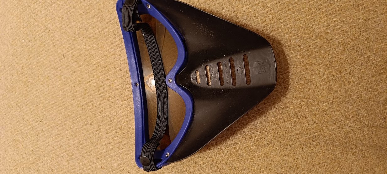 Mavi Kayak Gözlüğü ve Yüz Maskesi - Görsel 2