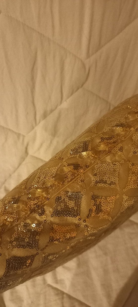 boncuk ve pul işlemeli 40×40 cm fermuarli kirlent - Görsel 2