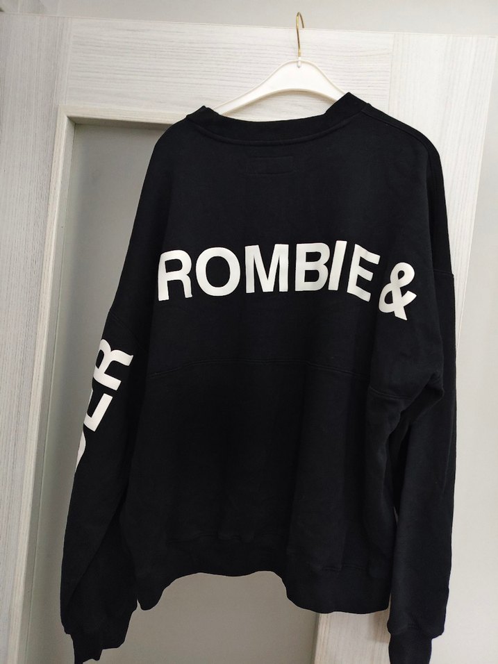 Siyah Oversize Kadın Sweatshirt - Görsel 3