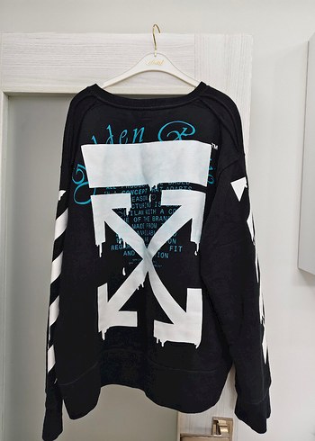 Siyah Baskılı Erkek Sweatshirt - Görsel 4