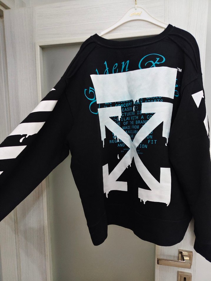 Siyah Baskılı Erkek Sweatshirt - Görsel 3