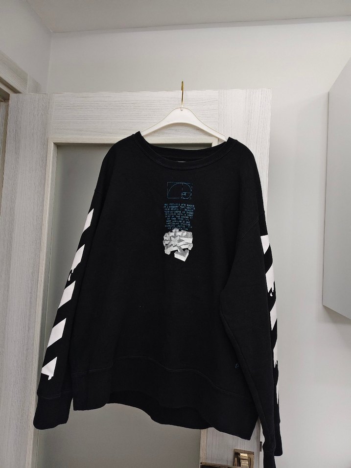 Siyah Baskılı Erkek Sweatshirt - Görsel 5
