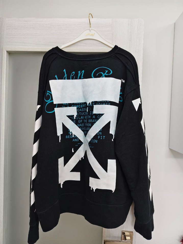 Siyah Baskılı Erkek Sweatshirt - Görsel 4