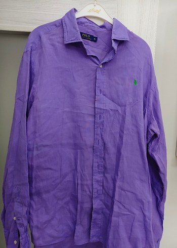 Erkek Mor Denim Gömlek - Görsel 4