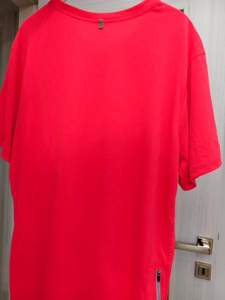 Erkek Pembe Kısa Kollu Spor Tişört - Görsel 2