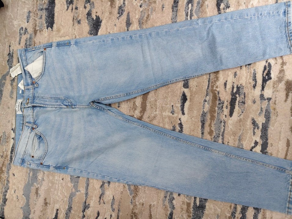 Erkek mavi Regular Fit Midi Denim Jean - Görsel 4
