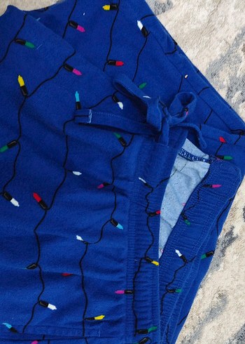 Renkli Desensiz Mavi Erkek Pijama - Görsel 2