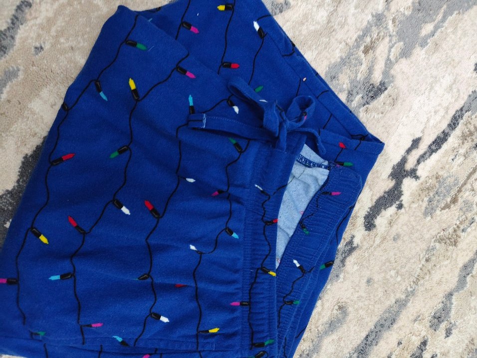 Renkli Desensiz Mavi Erkek Pijama - Görsel 2