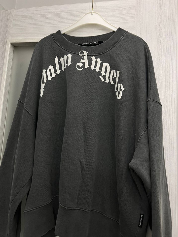 Palm Angels Siyah Baskılı Erkek Sweatshirt - Görsel 2