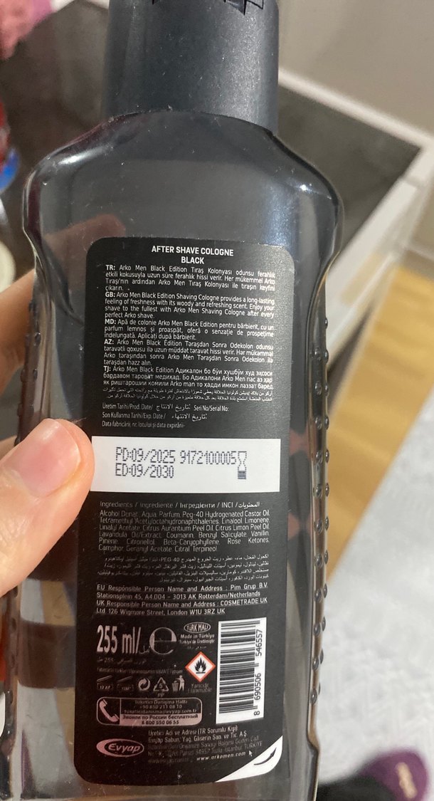 Arko Men Black Tıraş Kolonyası - Görsel 2