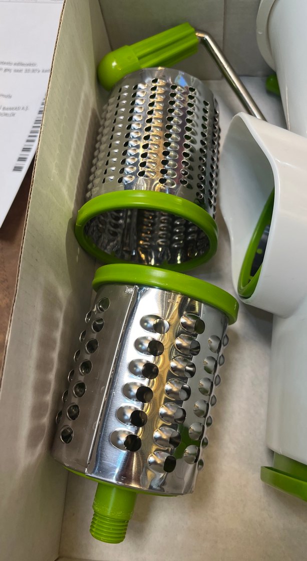 Beyaz Plastik Mutfak Rende Seti - Görsel 2