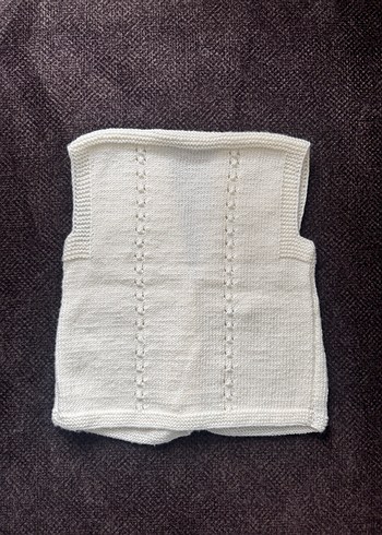 Kız Çocuk Bohem Beyaz Triko Süveter - Görsel 4