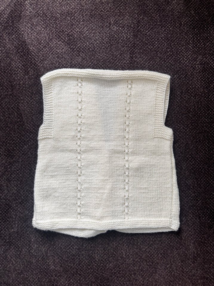 Kız Çocuk Bohem Beyaz Triko Süveter - Görsel 4