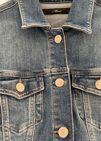 MAVİ  Kadın Denim Ceket Düğmeli - Görsel 3