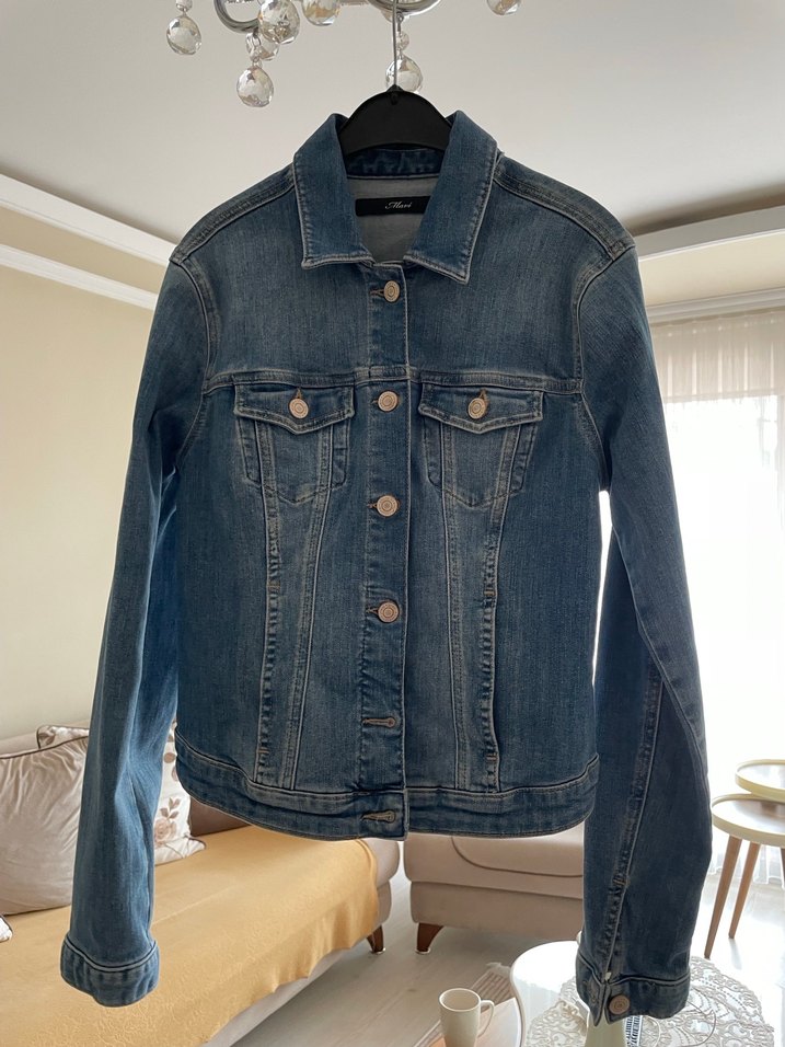 MAVİ  Kadın Denim Ceket Düğmeli - Görsel 2
