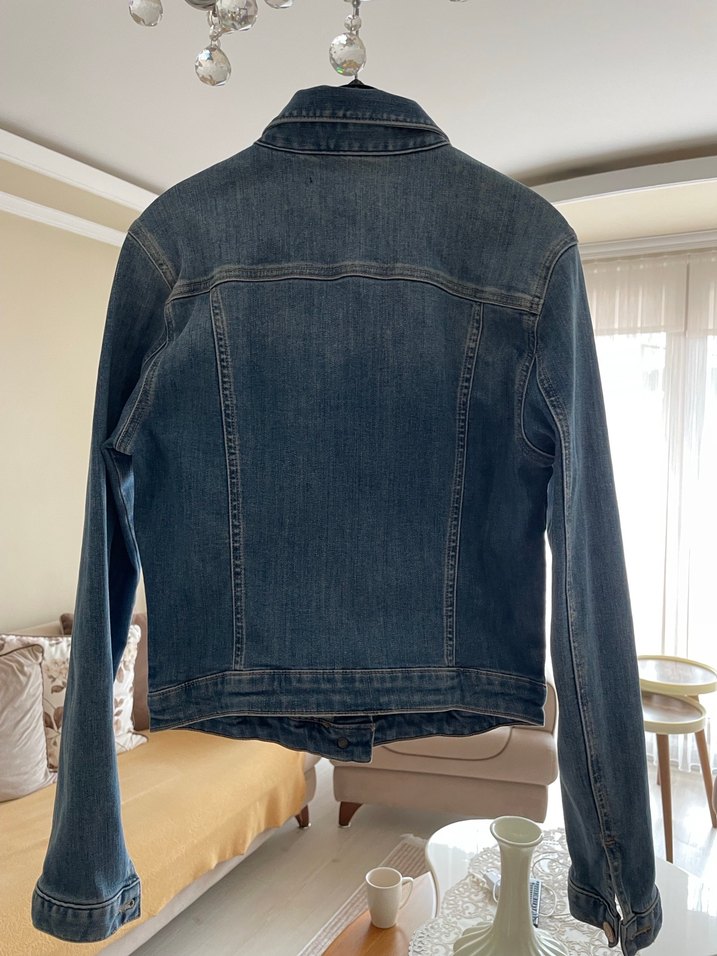 MAVİ  Kadın Denim Ceket Düğmeli - Görsel 4