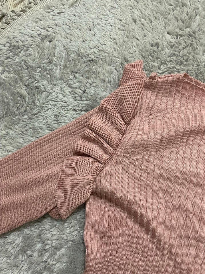 Trendol Milla Pembe Triko Uzun Kollu Kadın Kazak - Görsel 2