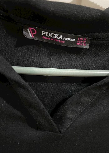 Siyah Kısa Kollu Polo Yaka Kadın Tişört - Görsel 2