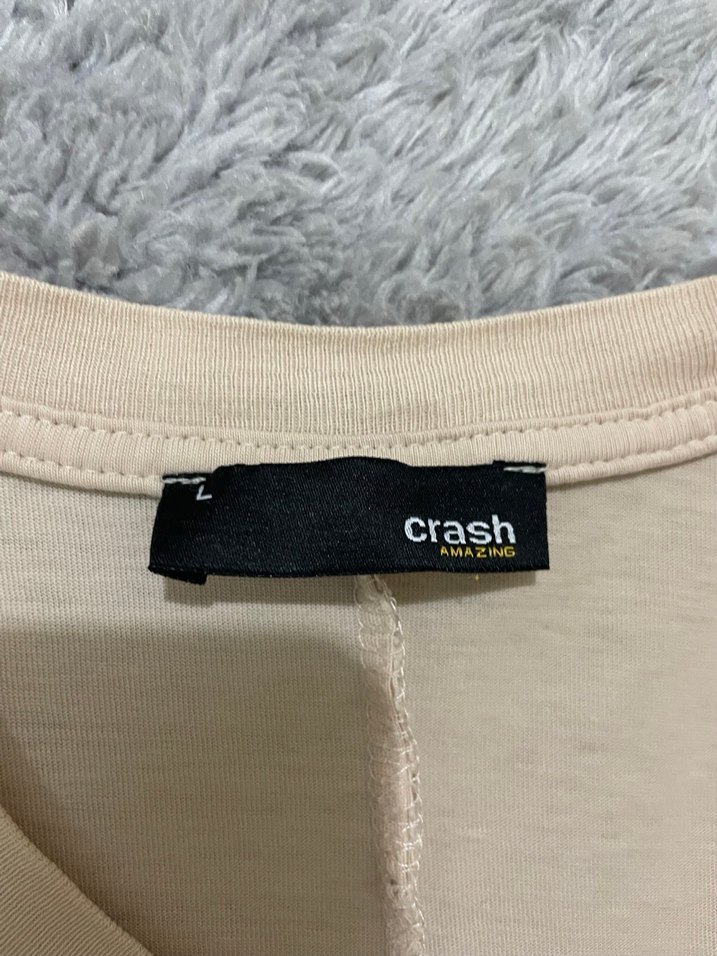 Bej Pamuklu Baskılı Erkek/Kadın Tişört - Görsel 2