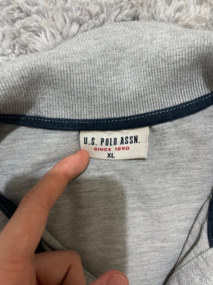 Gri Kısa Kollu Pamuklu Orjinal Polo Tişört - Görsel 2