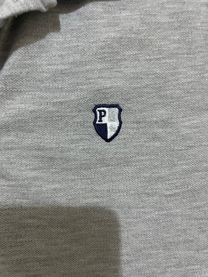 Gri Kısa Kollu Pamuklu Orjinal Polo Tişört - Görsel 3