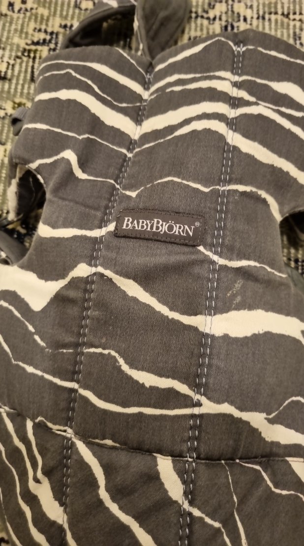 Gri Desenli BabyBjörn Bebek Taşıyıcı - Görsel 2