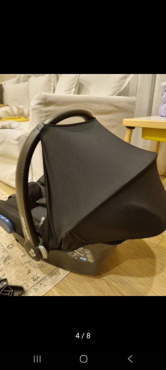 Siyah Bebek Oto Koltuğu, Taşıma Saplı - Görsel 3