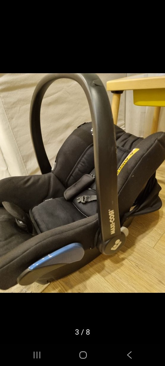 Siyah Bebek Oto Koltuğu, Taşıma Saplı - Görsel 2