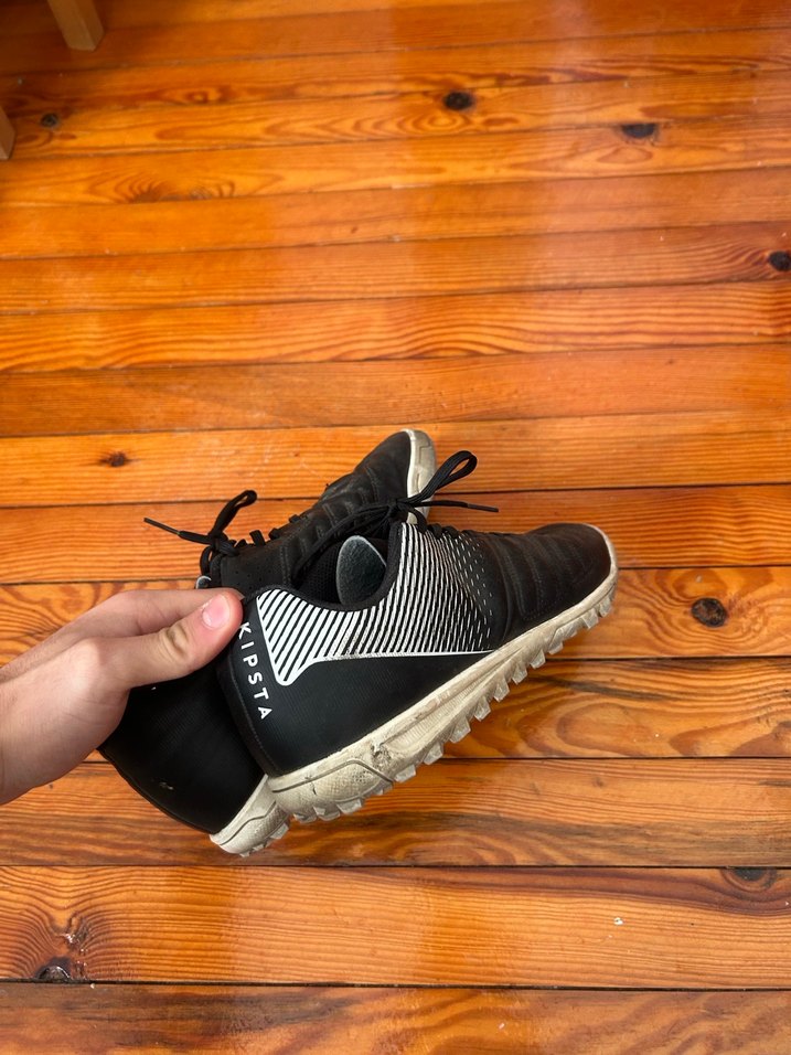 Erkek Siyah Bağcıklı Futbol Ayakkabısı - Görsel 3