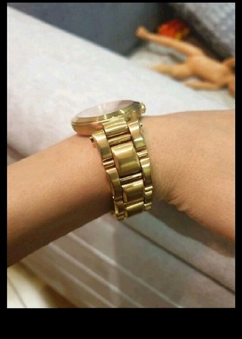 Zincir Detaylı Parlak Altın Kadın El Zinciri - Görsel 3