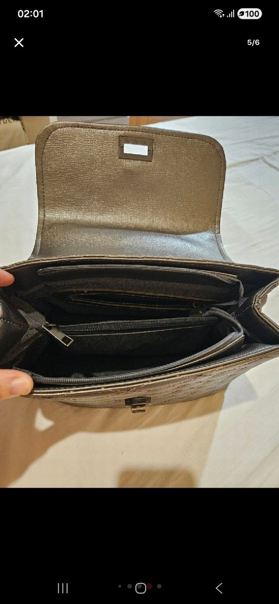 Gru Deri Kadın Çanta - Görsel 5