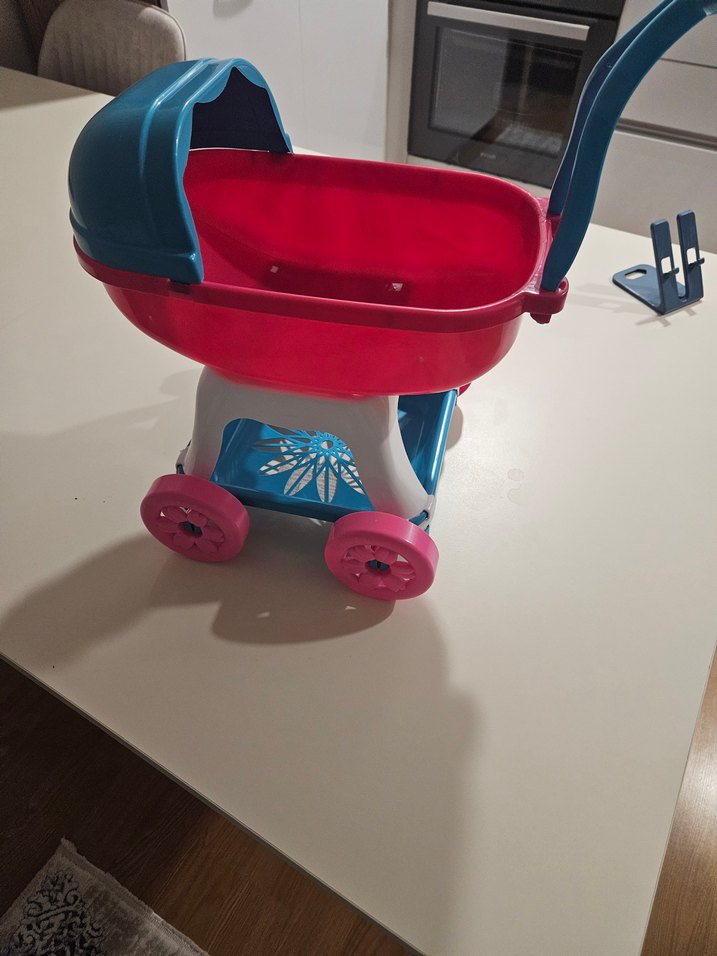 Renkli Pembe Oyuncak Arabası - Görsel 2