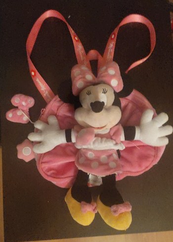 Pembe Minnie Mouse Peluş Oyuncak ve Çanta - Görsel 5