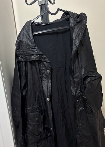 Uzun Siyah  Yağmurluk ve Rüzgarlık - Görsel 3